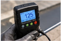 Coating thickness measurement with a DFT gauge